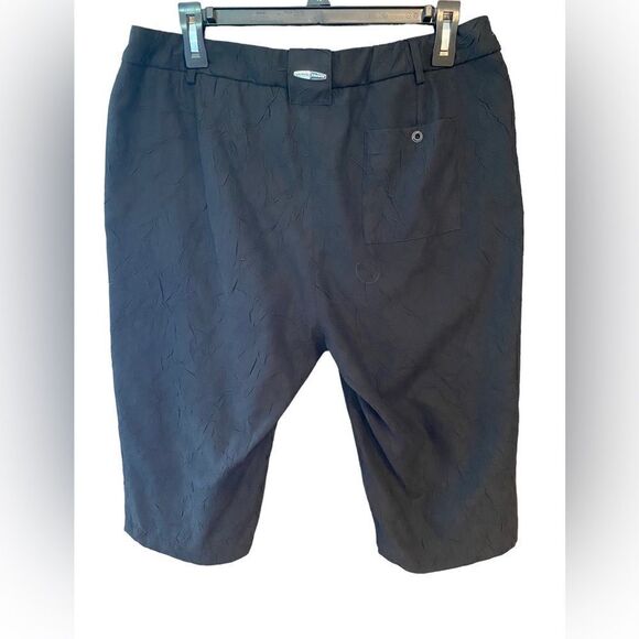 Jamie Sadock Sz 8 Black Cargo Zipper Outdoor Gorpcore Hiking Bermuda Shorts - Picture 2 of 6